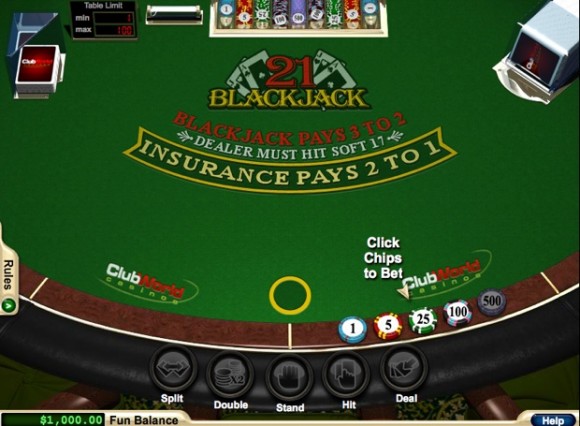 Play Free Casino Blackjack