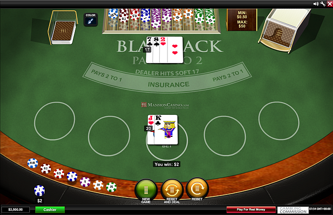 black jack as