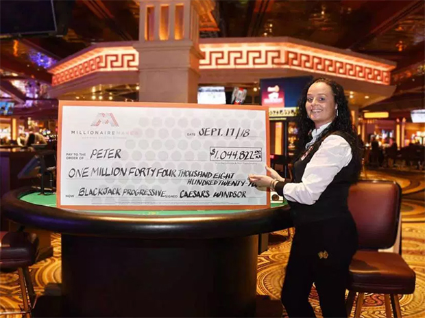 Man Wins $1 Million Blackjack Jackpot at Caesars Windsor