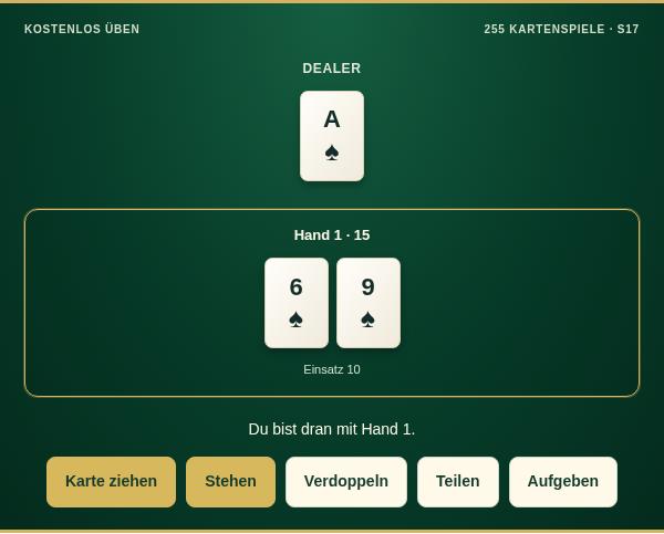 Caribbean 21: Vorschau des Übungsspiels
