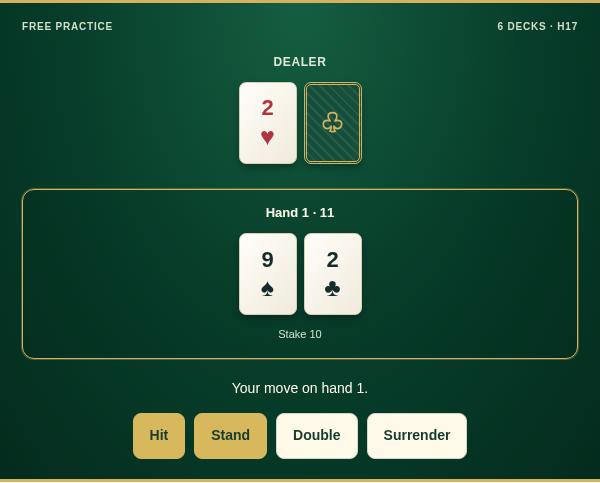 Zappit 21 practice game screenshot